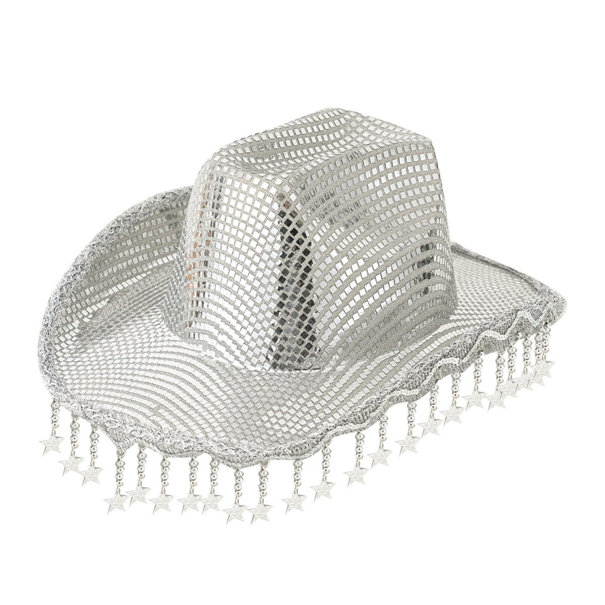Western Cowboy Hat Sequined Tassel